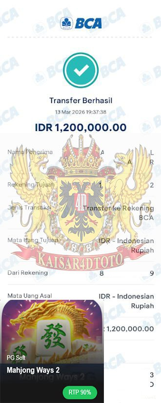 BUKTI JACKPOT KAISAR4DTOTO