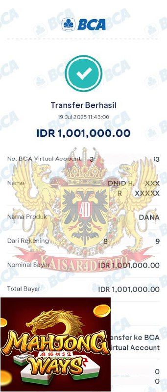 BUKTI JACKPOT KAISAR4DTOTO