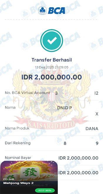 BUKTI JACKPOT KAISAR4DTOTO