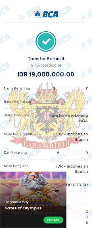 BUKTI JACKPOT KAISAR4DTOTO