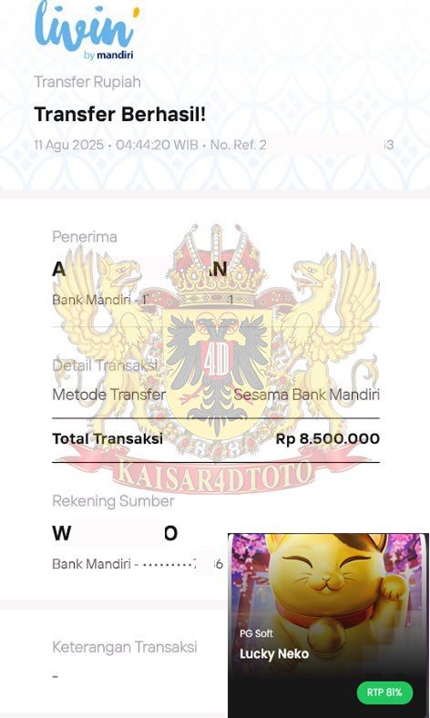 BUKTI JACKPOT KAISAR4DTOTO