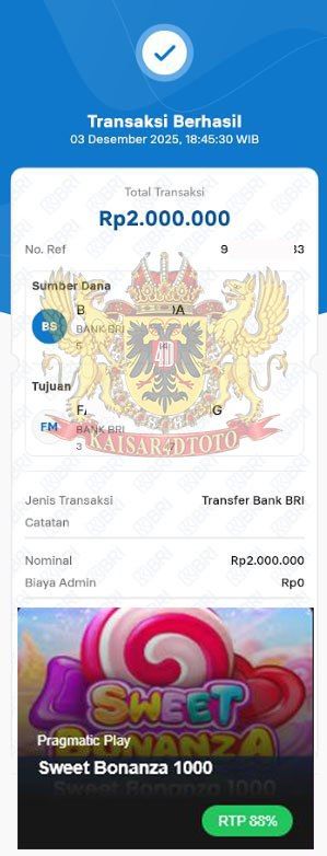 BUKTI JACKPOT KAISAR4DTOTO