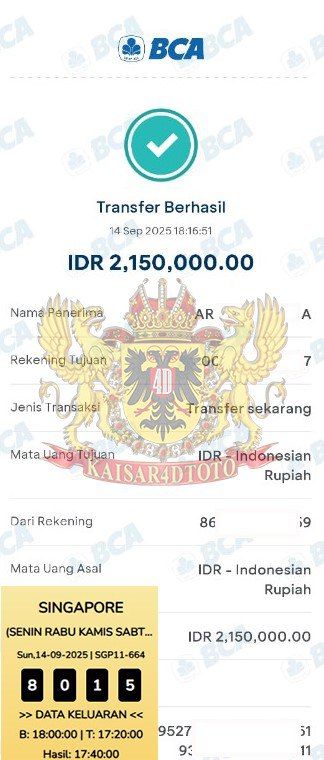 BUKTI JACKPOT KAISAR4DTOTO