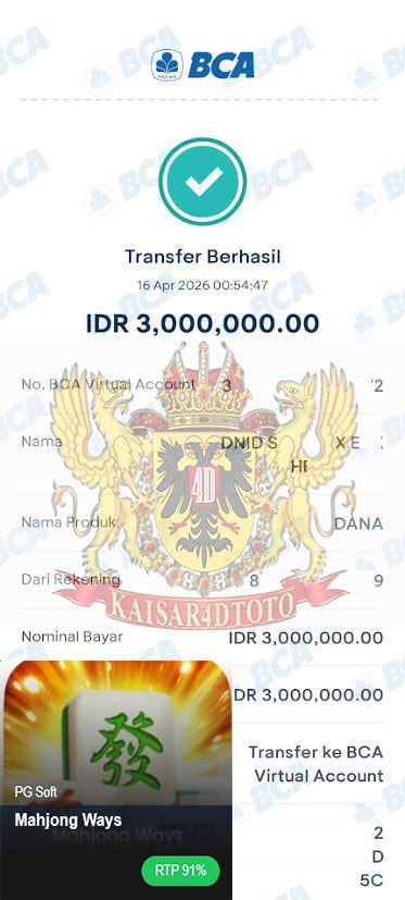 BUKTI JACKPOT KAISAR4DTOTO