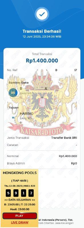 BUKTI JACKPOT KAISAR4DTOTO