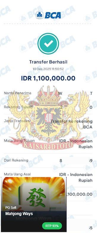 BUKTI JACKPOT KAISAR4DTOTO