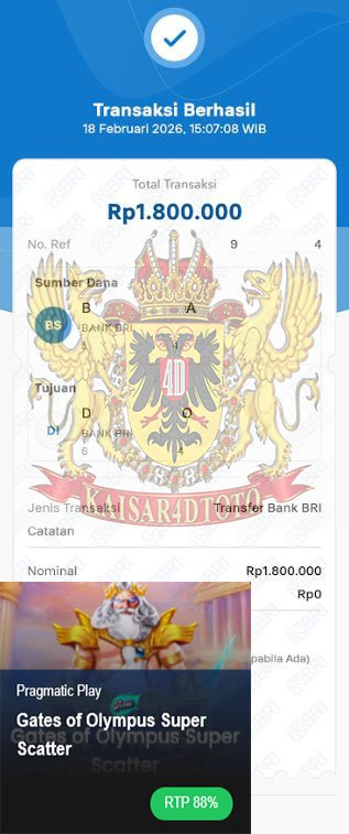 BUKTI JACKPOT KAISAR4DTOTO