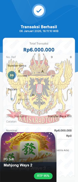 BUKTI JACKPOT KAISAR4DTOTO