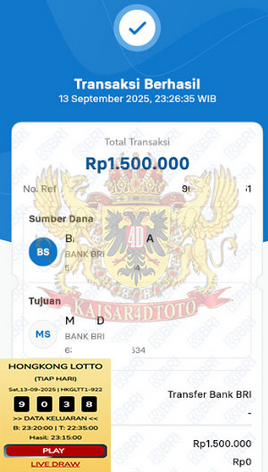 BUKTI JACKPOT KAISAR4DTOTO