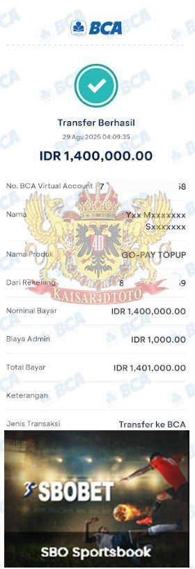 BUKTI JACKPOT KAISAR4DTOTO