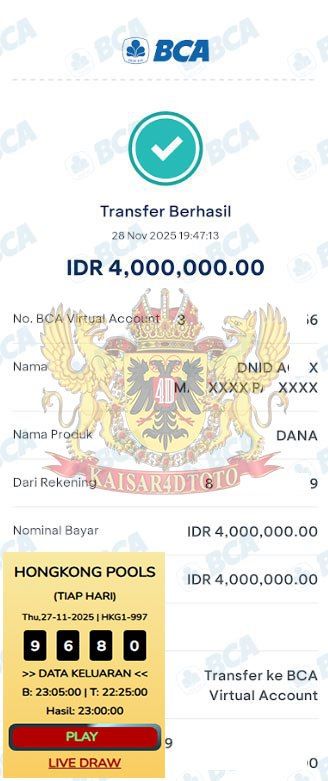 BUKTI JACKPOT KAISAR4DTOTO