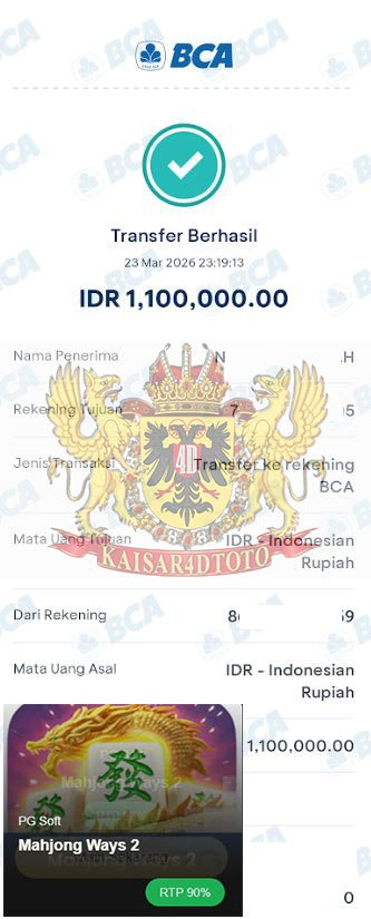 BUKTI JACKPOT KAISAR4DTOTO