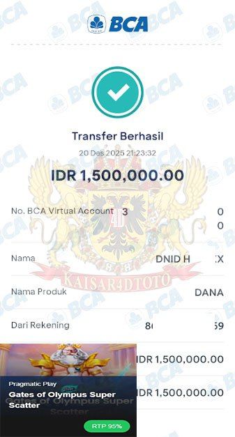 BUKTI JACKPOT KAISAR4DTOTO