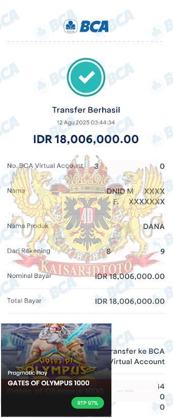 BUKTI JACKPOT KAISAR4DTOTO