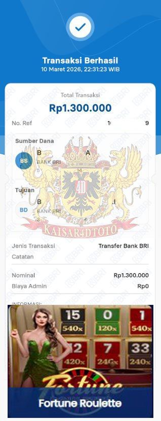 BUKTI JACKPOT KAISAR4DTOTO