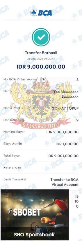BUKTI JACKPOT KAISAR4DTOTO