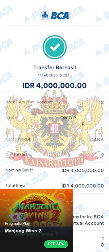 BUKTI JACKPOT KAISAR4DTOTO