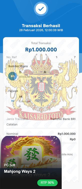 BUKTI JACKPOT KAISAR4DTOTO