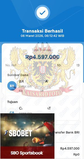 BUKTI JACKPOT KAISAR4DTOTO