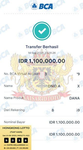 BUKTI JACKPOT KAISAR4DTOTO
