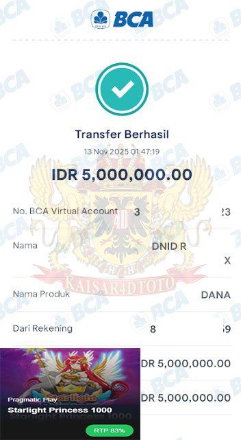 BUKTI JACKPOT KAISAR4DTOTO