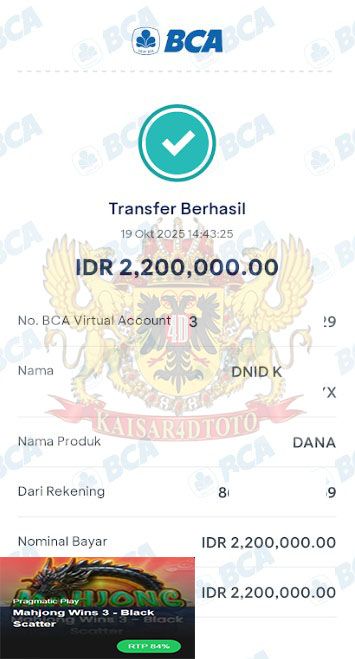 BUKTI JACKPOT KAISAR4DTOTO
