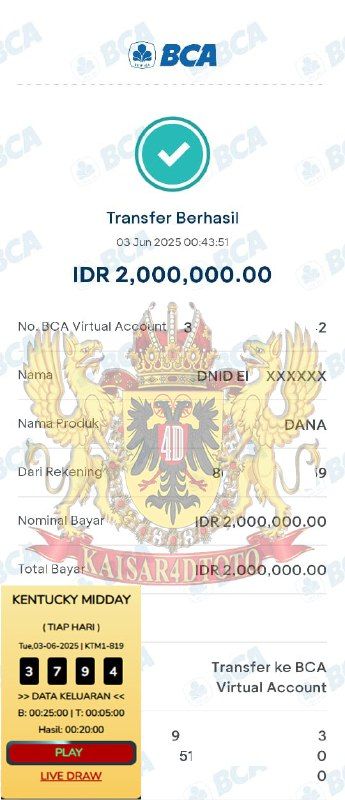 BUKTI JACKPOT KAISAR4DTOTO