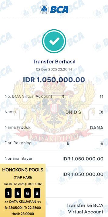 BUKTI JACKPOT KAISAR4DTOTO