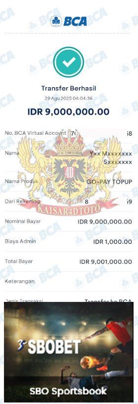 BUKTI JACKPOT KAISAR4DTOTO