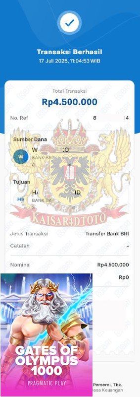BUKTI JACKPOT KAISAR4DTOTO
