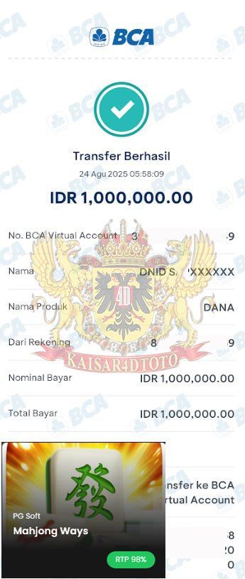 BUKTI JACKPOT KAISAR4DTOTO