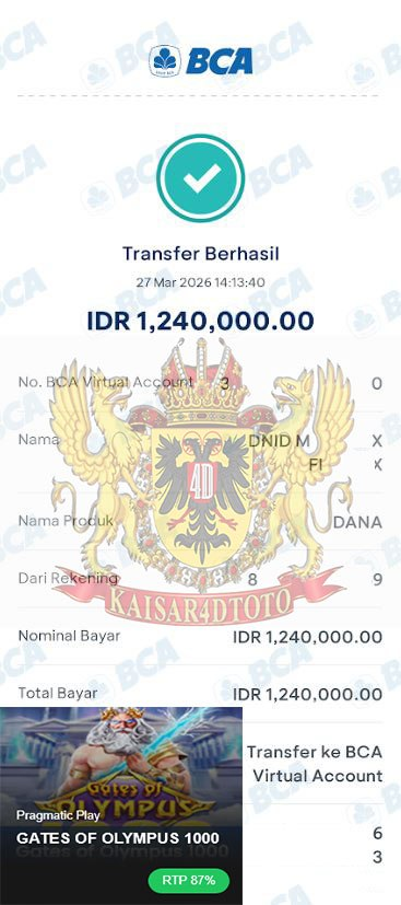 BUKTI JACKPOT KAISAR4DTOTO