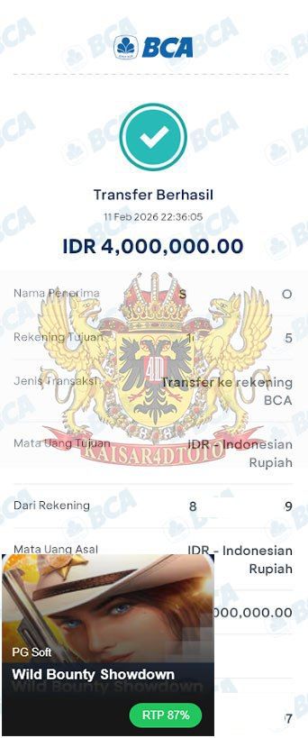 BUKTI JACKPOT KAISAR4DTOTO