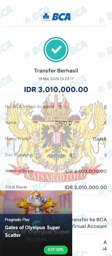 BUKTI JACKPOT KAISAR4DTOTO