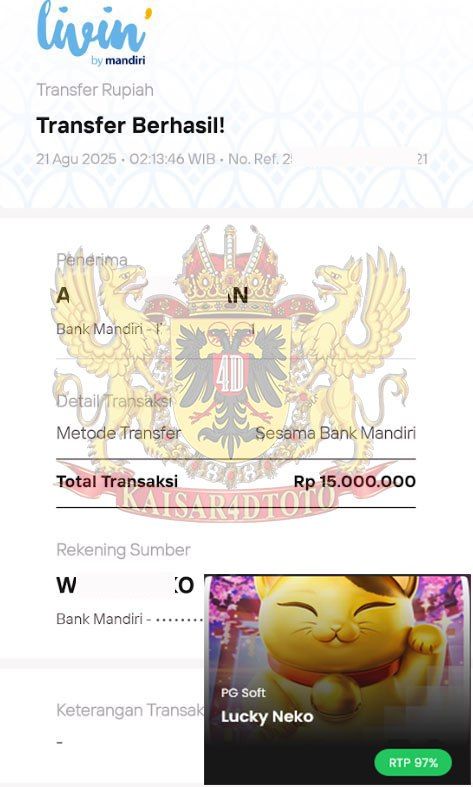BUKTI JACKPOT KAISAR4DTOTO