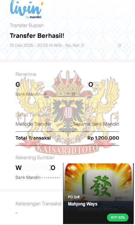 BUKTI JACKPOT KAISAR4DTOTO