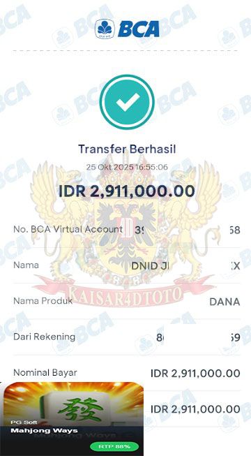 BUKTI JACKPOT KAISAR4DTOTO