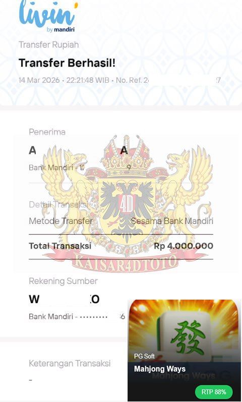 BUKTI JACKPOT KAISAR4DTOTO