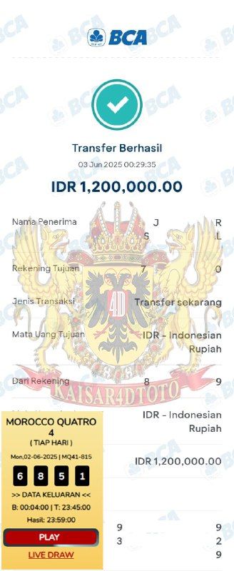 BUKTI JACKPOT KAISAR4DTOTO