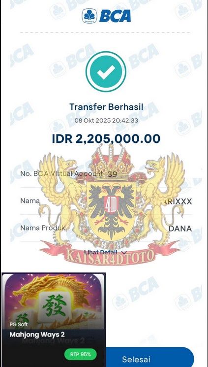 BUKTI JACKPOT KAISAR4DTOTO