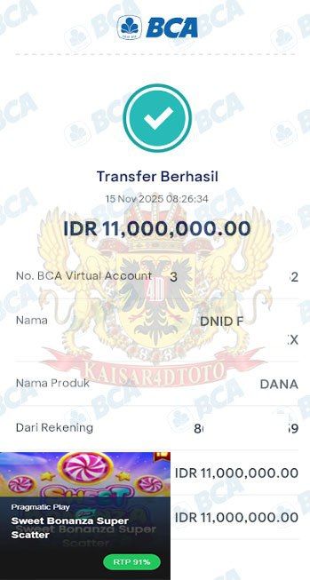 BUKTI JACKPOT KAISAR4DTOTO