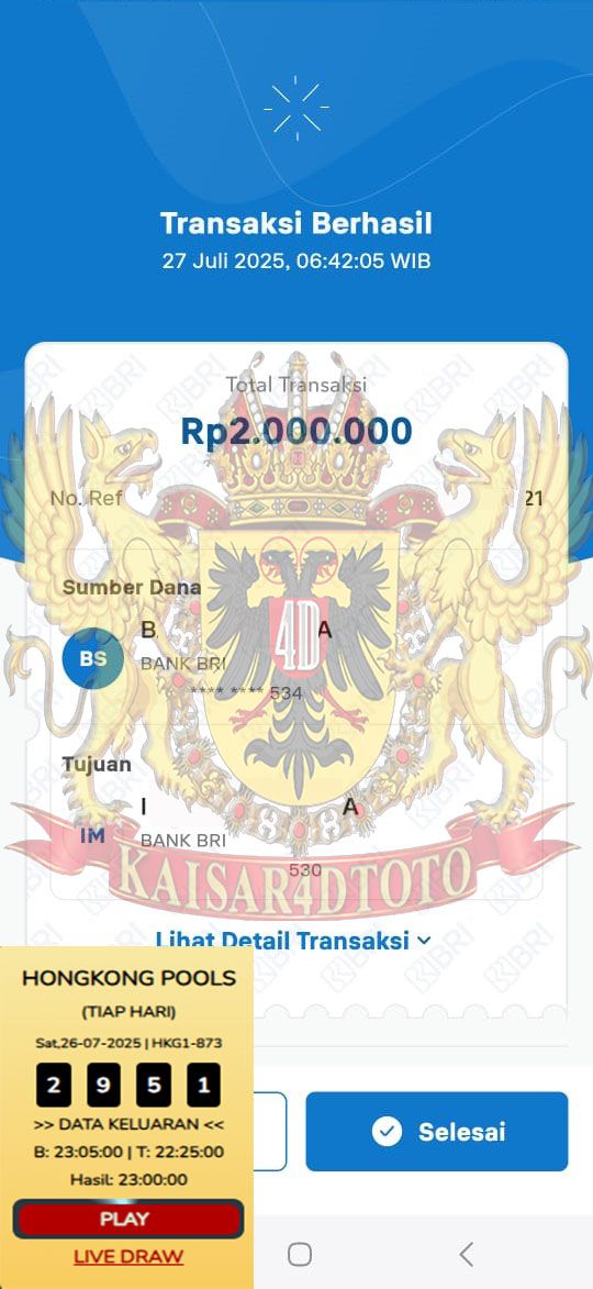 BUKTI JACKPOT KAISAR4DTOTO
