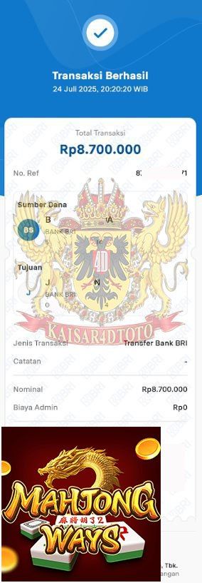 BUKTI JACKPOT KAISAR4DTOTO