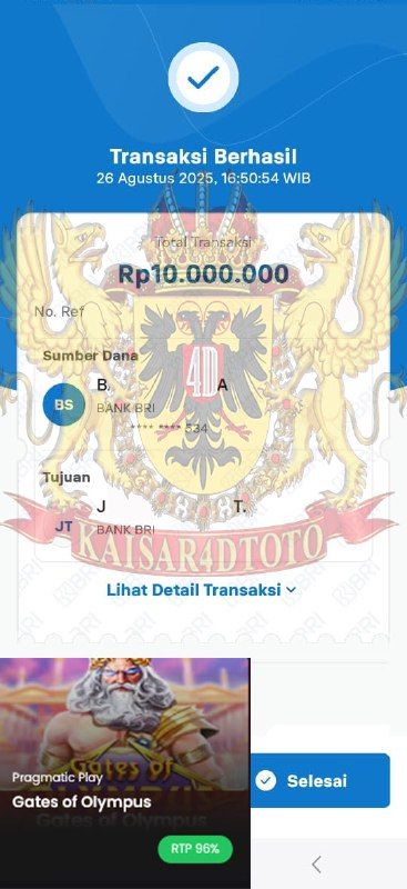 BUKTI JACKPOT KAISAR4DTOTO
