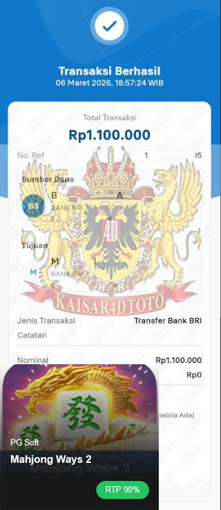 BUKTI JACKPOT KAISAR4DTOTO