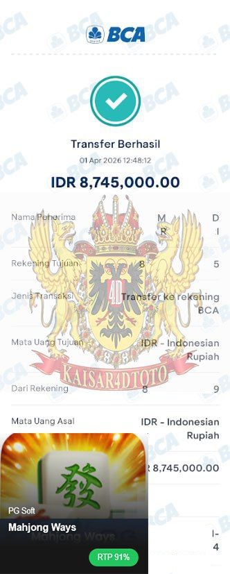 BUKTI JACKPOT KAISAR4DTOTO