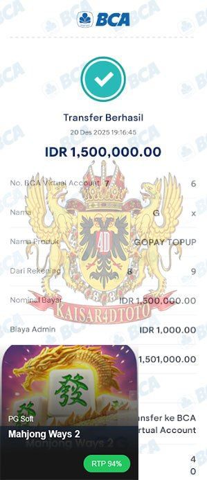 BUKTI JACKPOT KAISAR4DTOTO