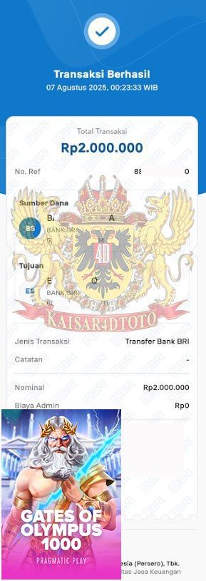 BUKTI JACKPOT KAISAR4DTOTO