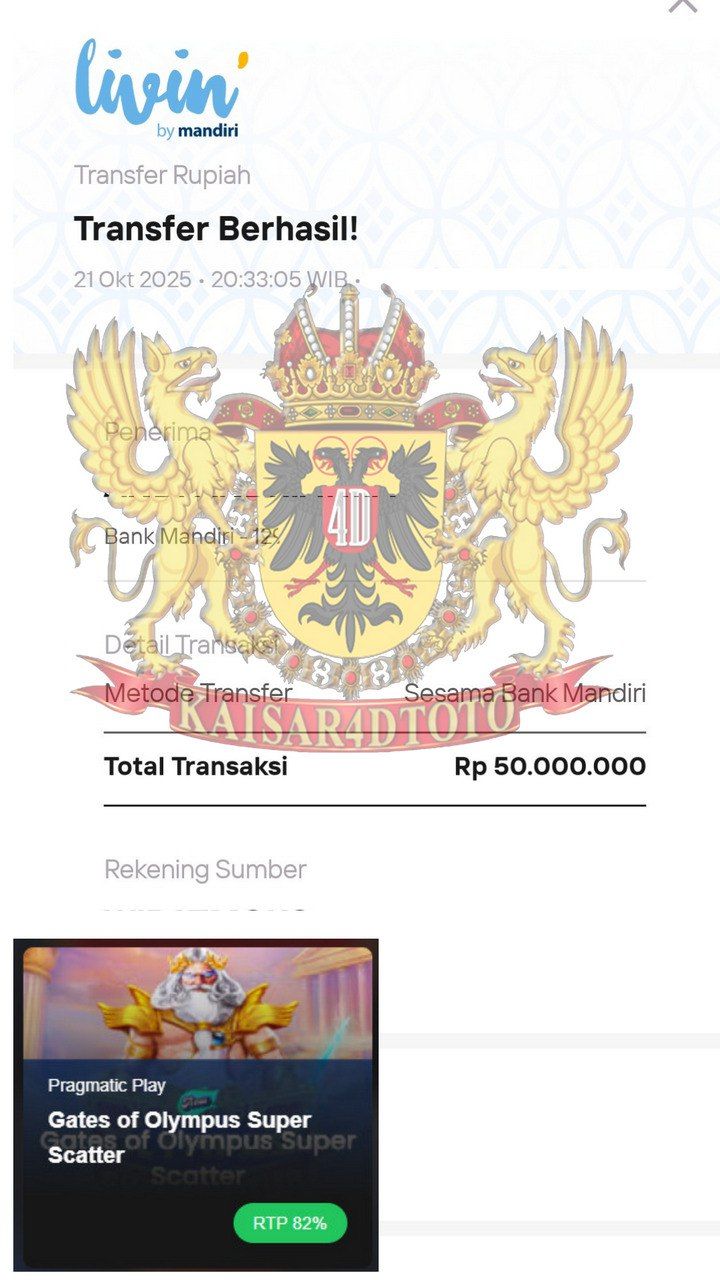 BUKTI JACKPOT KAISAR4DTOTO