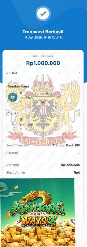 BUKTI JACKPOT KAISAR4DTOTO